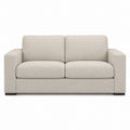 Canapé 2 places droit beige en polyester 160 x 90 x 85 cm